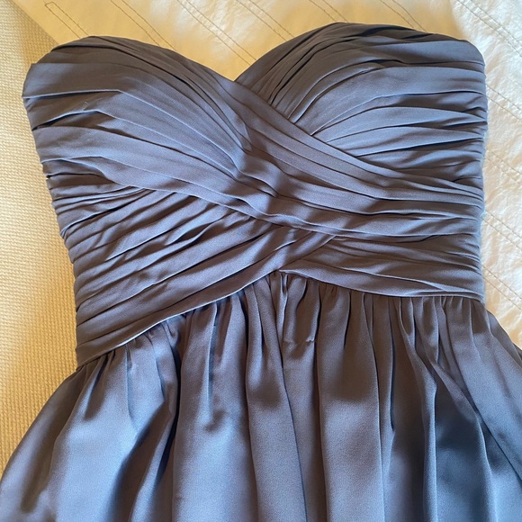 Grey Strapless Bridesmaid Dress - Size 4 - Picture 2 of 3